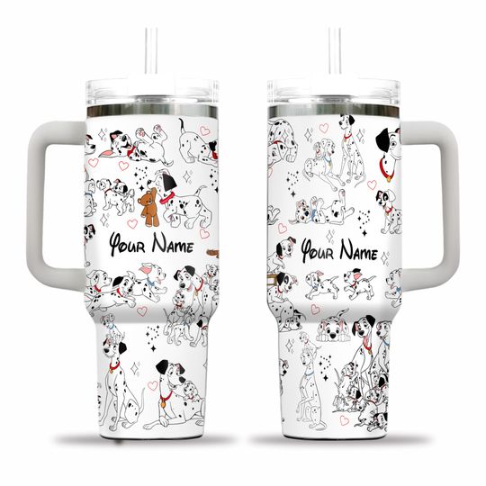 Custom 101 Dalmatians Insulated Tumbler, Custom 101 Dalmatians 40oz Tumbler, Magic Kingdom Tumbler