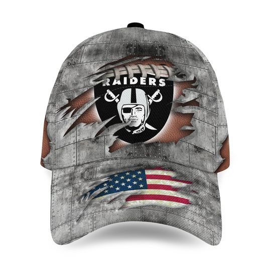 Oakland Raiders football Cap Classic Personalized, Sport Gift For Fans, Baseball Cap, Gift Ideas, Dad Gift