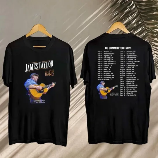Discover James Taylor Summer Tour 2025 Shirt, James Taylor 2025 Concert, James Taylor Fan