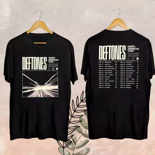 Deftone 2025 North American Tour Unisex T-Shirt Fan Gift