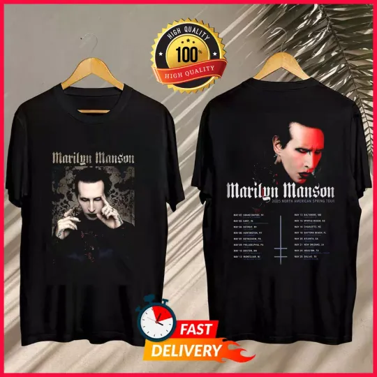 Marilyn Manson Fan Gift, Marilyn Manson Spring Tour 2025 Tee Shirt
