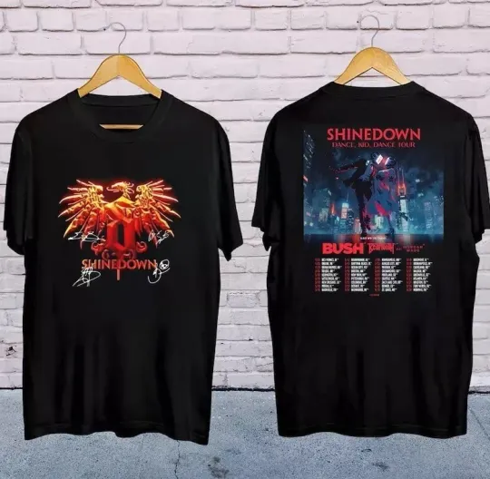 Band Logo Vintage Shirt, shine down Dance Kid Dance Tour 2025 Shirt