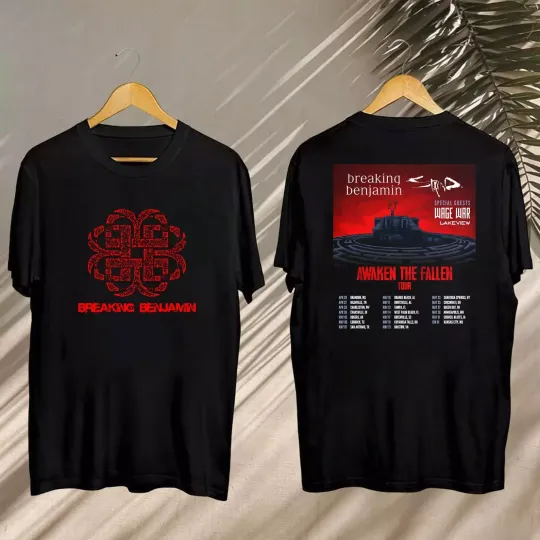 Breaking Benjamin 2025 Concert, Breaking Benjamin Awaken The Fallen 2025 Tour Shỉt