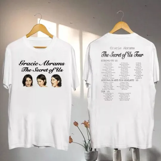2025 Gracie Abrams The Secret Of Us Tour T-Shirt