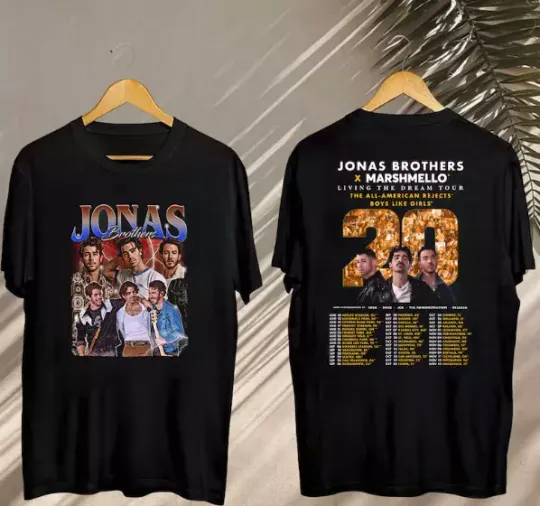Jonas Brothers Shirt, Jonas Brothers Living The Dream Tour 2025 Shirt