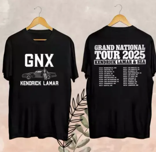 Kendrick Lamar Tour 2025 Fan Shirt, Kendrick Lamar Gnx T-Shirt
