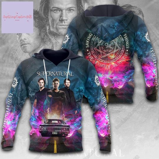 Supernatural Hoodie, Winchester Brothers Shirt, Supernatural Sweatshirt, Supernatural Zip Hoodie, Dean Winchester, Sam And Dean Shirt