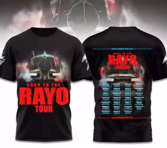 J Balvin Back To The Rayo Tour 2025 3D T-Shirt