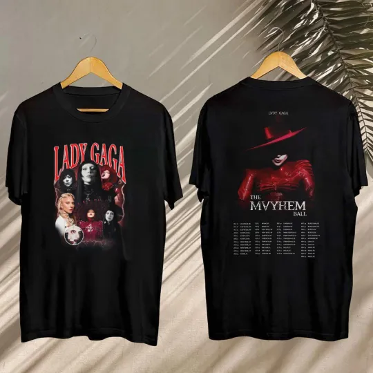 Discover Vintage Mayhem Ball Tour Double-Sided T-Shirt