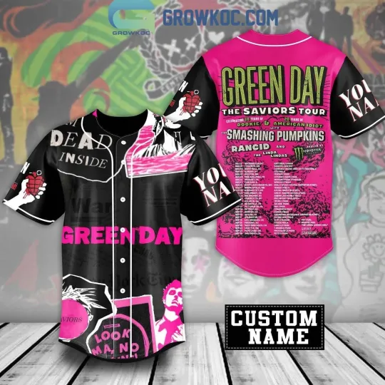 Green Day The Saviour Tour 2024 Personalized baseball jersey