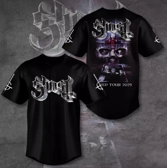 New Ghost Band 3D Baseball Jersey - Hot Tour 2025 Merch