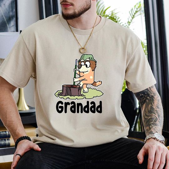 Discover BlueyDad Grandad Shirt, Birthday Shirt, BlueyDad Family Shirt, BlueyDad gift, BlueyDad birthday, Father's day