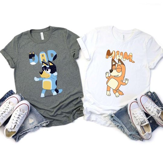 BlueyDad Mum shirt, BlueyDad Dad Shirt, Birthday Shirt, BlueyDad Family Shirt, BlueyDad gift, BlueyDad birthday, mother's day