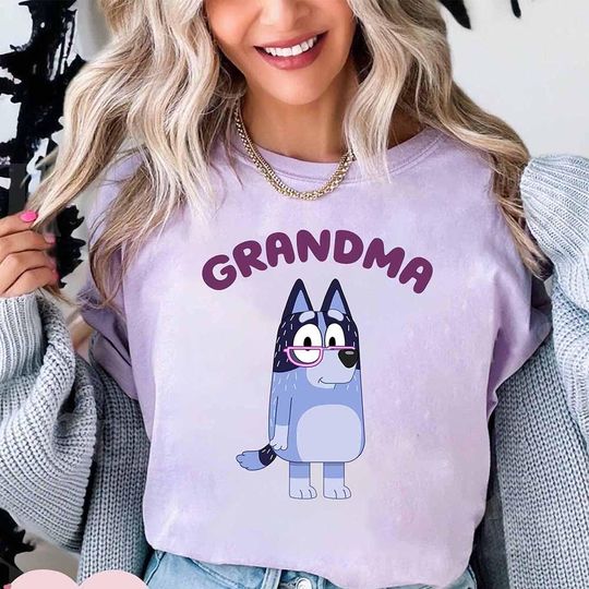 BlueyDad Grandma Shirt, BlueyDad Grandpa shirt, Birthday Shirt, BlueyDad Family Shirt, BlueyDad gift, BlueyDad birthday, mother's day