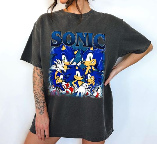 Limited Sonic The Hedgehog Shirt, Sonic the Hedgehog Retro Bootleg Shirt, Shadow The Hedgehog Shirt, Sonic Retro TShirt, Birthday Giftst