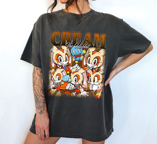 Limited Cream The Rabbit Shirt, Sonic the Hedgehog Shirt, Amy Rose Hedgehog Shirt, Shadow the Hedgehog Shirt, Birthday Gifts