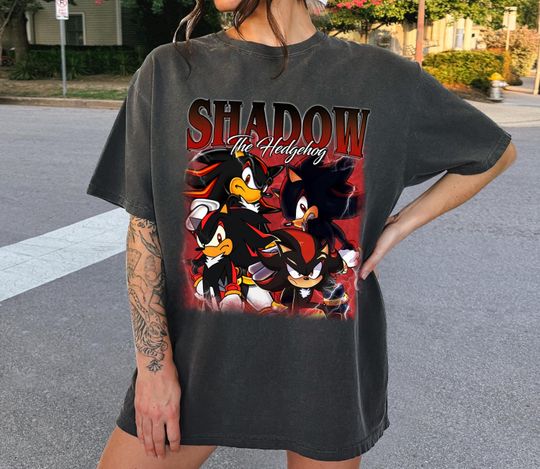 Limited Sonic Shadow The Hedgehog Shirt, Sonic the Hedgehog Shirt, Shadow The Hedgehog Shirt, Sonic Retro TShirt, Birthday Gifts