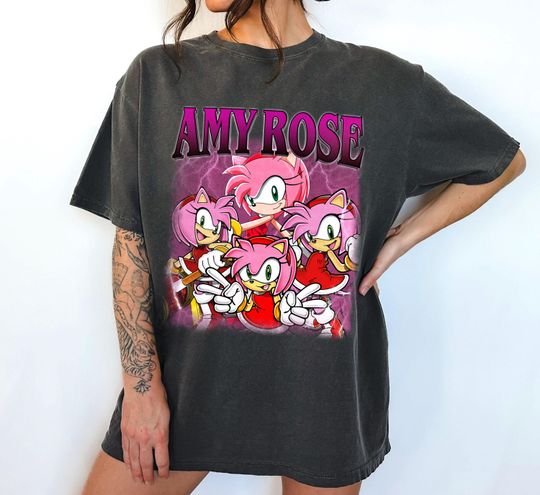 Limited Amy Rose Shirt, Sonic the Hedgehog Shirt, Amy Rose Hedgehog Shirt, Shadow the Hedgehog Shirt, Birthday Gifts