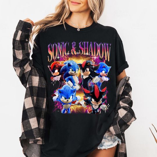 Sonic Shadow The Hedgehog Shirt, Sonic Shirt, Sonic the Hedgehog 3 Shirt, Gift For Son Daughter