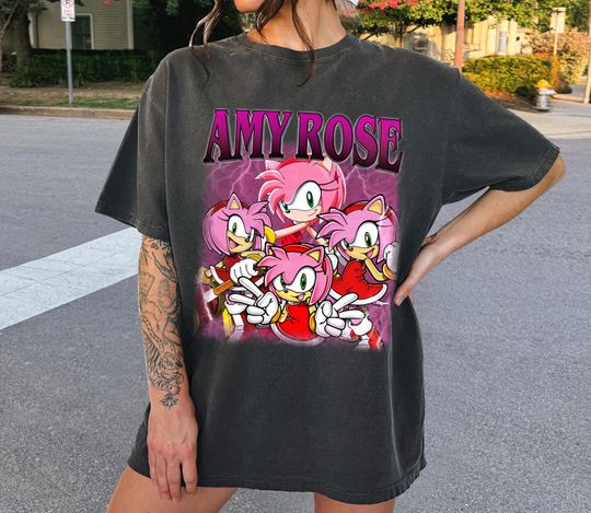 Limited Amy Rose Shirt, Sonic the Hedgehog Shirt, Amy Rose Hedgehog Shirt, Shadow the Hedgehog Shirt, Birthday Gifts