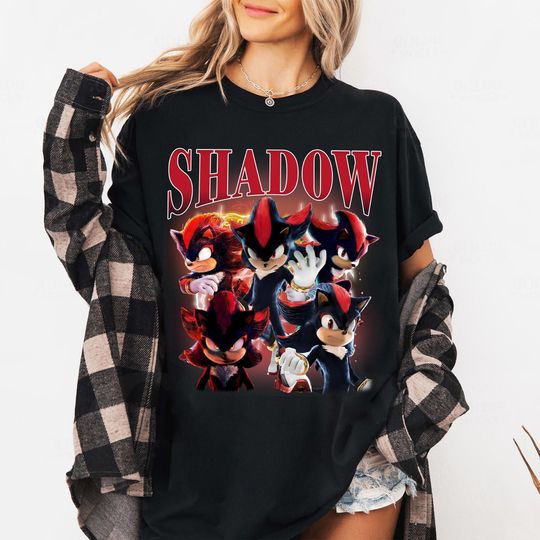 Shadow the Hedgehog Bella Canvas Shirt, Sonic Shirt, Sonic the Hedgehog 3 Shirt, Unisex Bella Canvas Shirt