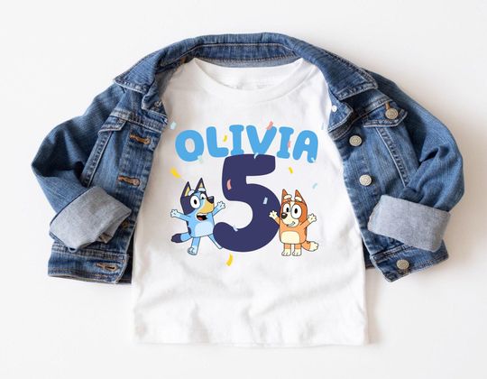 Personalized BlueyDad Family Shirt, BlueyDad Birthday Party Shirt, Custom Birthday Shirt, BlueyDad Toddler Shirt, Custom BlueyDad Family Shirts