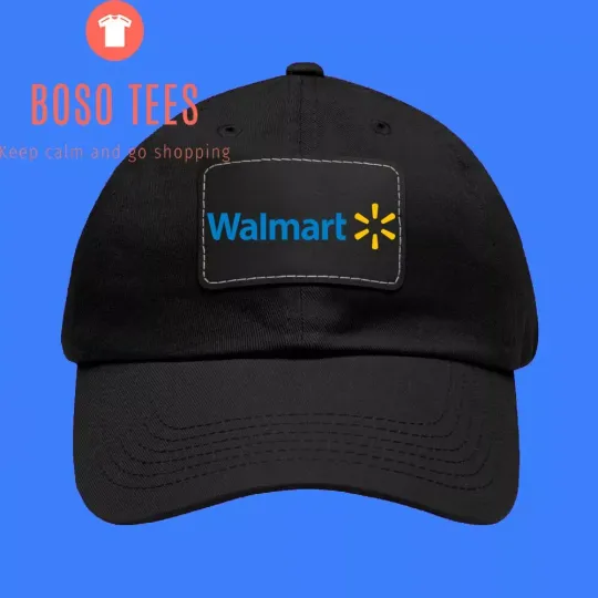 Walmart Dad Hat with Leather Patch