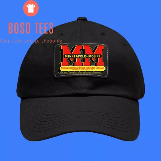 Minneapolis Moline Machinery Dad Hat with Leather Patch