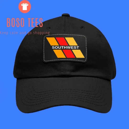 Southwest Airlines Dad Hat with Leather Patch