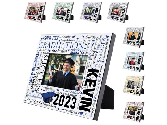 Graduation Picture Frame, High School Graduation Gift for Her, Gift for him, College Graduation, Personalized Photo Frame