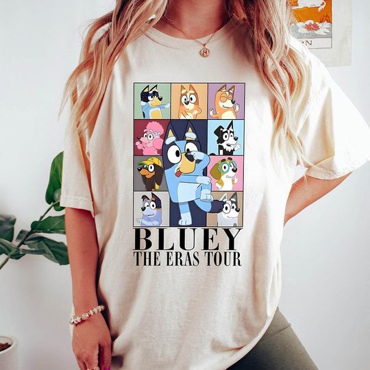 Discover BlueyDad Eras Tour Shirt,  BlueyDad Shirt, BlueyDad Family Shirt,  BlueyDad Family Shirts, BlueyDad shirt, BlueyDad gift