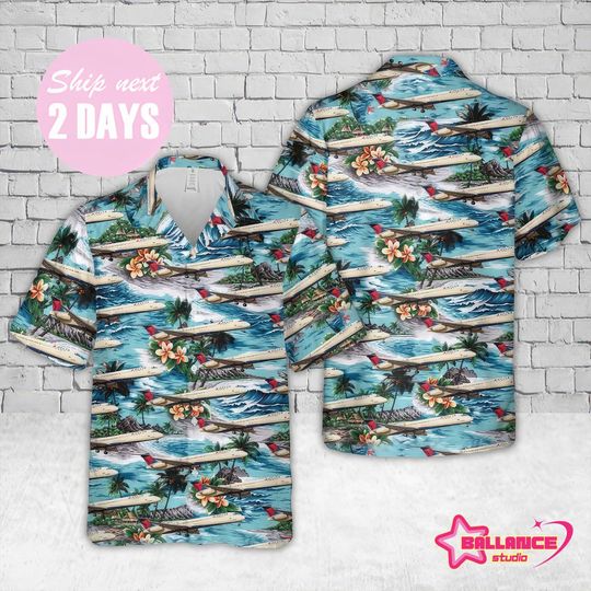 Delta Air Lines Mcdonnell Douglas MD-88 Hawaiian Shirt, Hawaiian Shirt For Men, Dad Husband Veteran