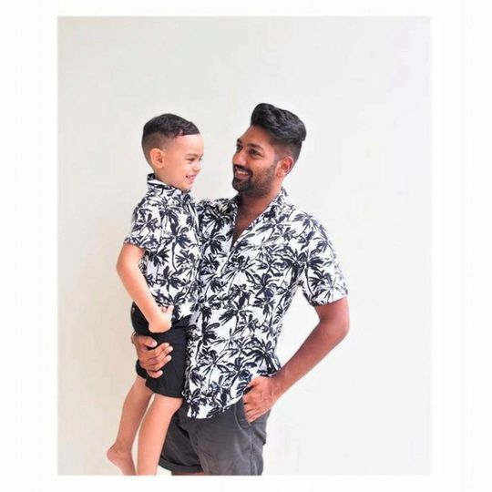 Father and son matching shirts - Hawaiian, Father and Son Outfit, Hawaiian shirts, dad and son shirts, matching Outfits, Gift for him,