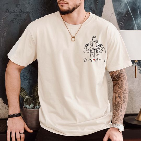 Custom Dad Shirt Portrait From Photo, Father's Day Shirt, Custom Photo Shirt For Dad, Father's Day Gift 2025