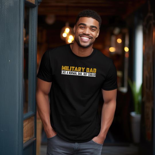 Military Dad Shirt, BlueyDad Dad T-Shirt, Bandit Dad,  Top Dad Birthday Christmas Gift, Father Day Daddy,  Dad Shirt