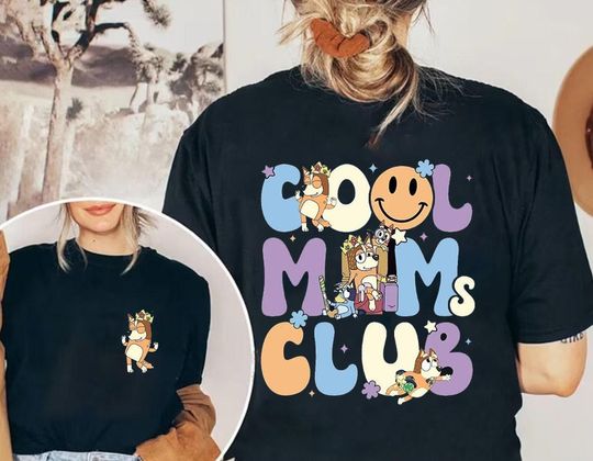 BlueyDad Cool Mom club Shirt,  BlueyDad Shirt, BlueyDad Family Shirt,  BlueyDad Family Shirts, BlueyDad shirt, BlueyDad gift