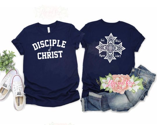 Coptic Disciple of Christ double sided shirt | Christian shirt