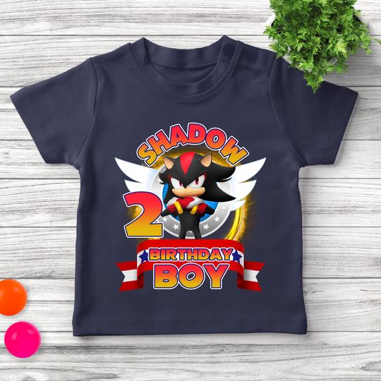 Personalized Sonic Shadow Birthday Shirt/Sonic Shadow Birthday Shirt/Sonic Shadow Shirt/Shadow Hedgehog/Shadow Hedgehog