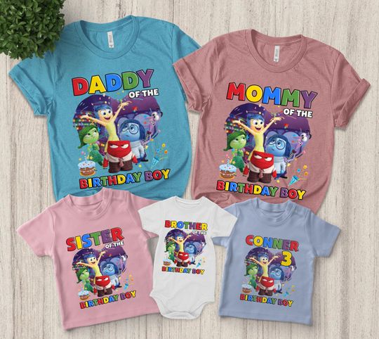 Inside Out Birthday Shirt, Inside Out Disney Birthday Shirt, Disney bday girl shirt, Inside Out Birthday, Girl Birthday Shirt