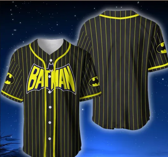 Batman Movie Fans Amazing Hero Fathers Day Baseball Jersey Shirt