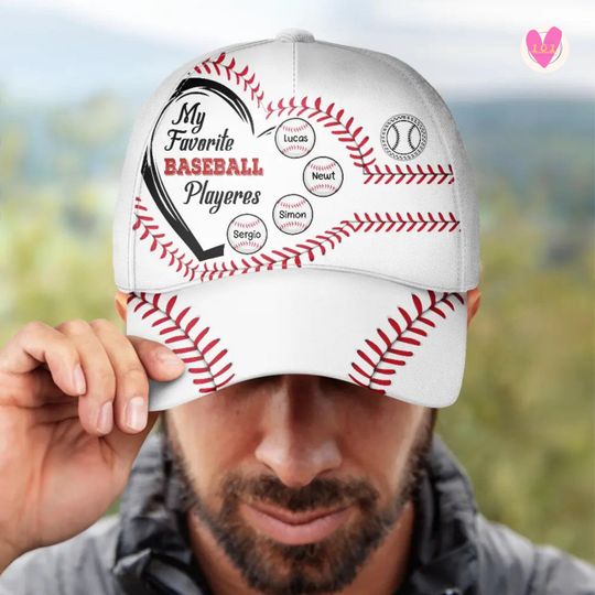 Custom Dad Baseball Cap  Personalized Sports Hat with Kids Names | Fathers Day Gift for Dad or Grandpa | Custom Baseball Player Hat