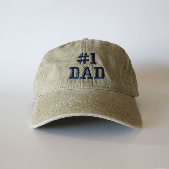 Discover Number 1 Dad Embroidered Cap #1 Dad Cap #1 dad hat # 1 dad baseball cap father's day gift