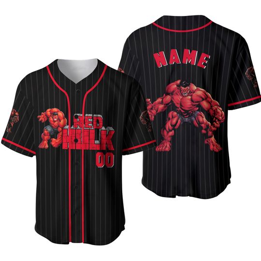 Marvel Red Hulk Jersey, Captain America Brave New World Characters Jersey, Red Hulk General Thunderbolt Ross Shirt, Red Hulk MCU Fans Shirt