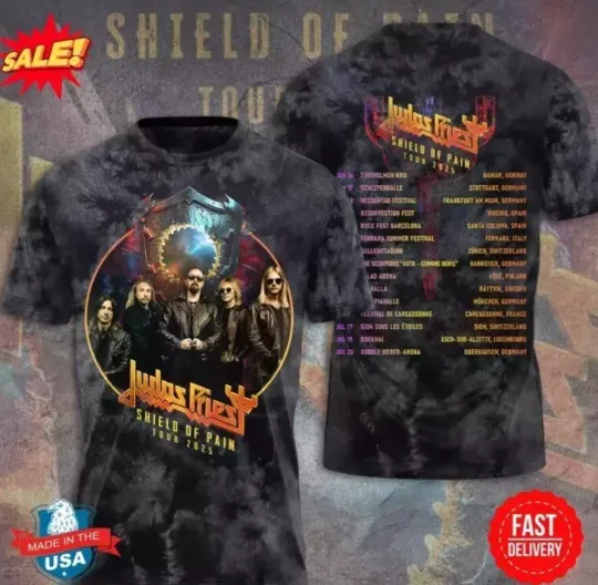 New Tour 2025!!! Judas Priest 3D Shirt