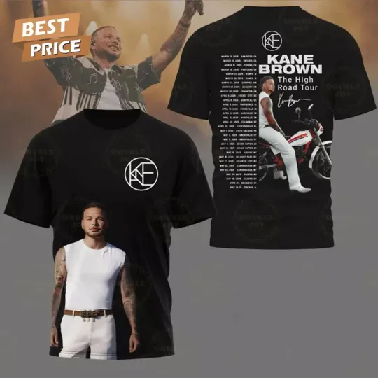 Kane Brown 2025 Tour 3D T-Shirt