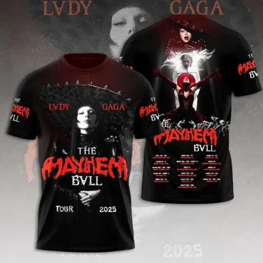 Ladies' 3D T-Shirt Tour 2025 The Mayhem Evil Shirt
