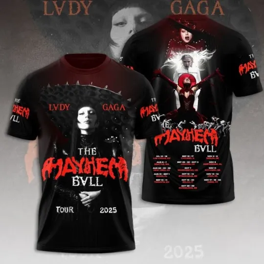 2025 Mayhem Tour 3D T-Shirt