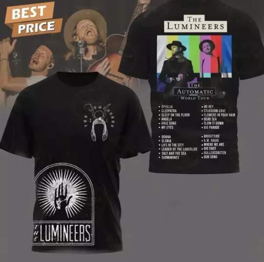 The Lumineers The Automatic World Tour 2025 AOP 3D T-shirt