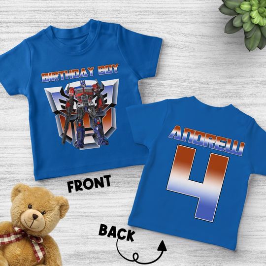 Transformers Birthday Shirt/Bumblebee Boy Shirt/Transformers Bumblebee Optimus Prime Birthday Shirt/Bumblebee Birthday shirt