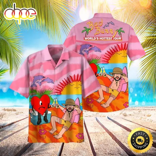 Bad Bunny World's Hottest Tour 2023 Hawaiian Shirt